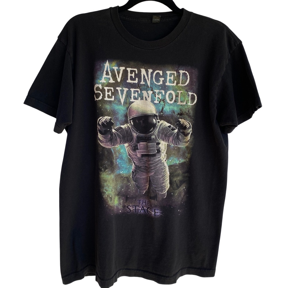 Avenged Sevenfold The Stage Astronaut Graphic Band Tee Shirt Mens Black L